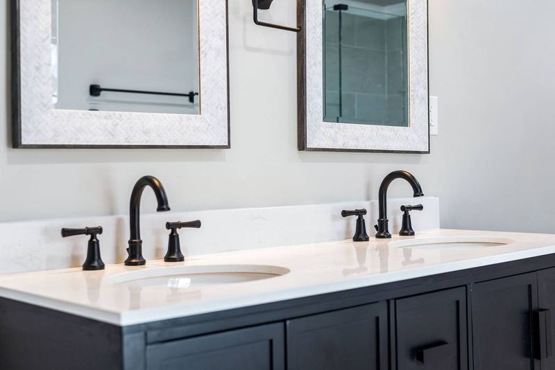 Bathroom with two sinks